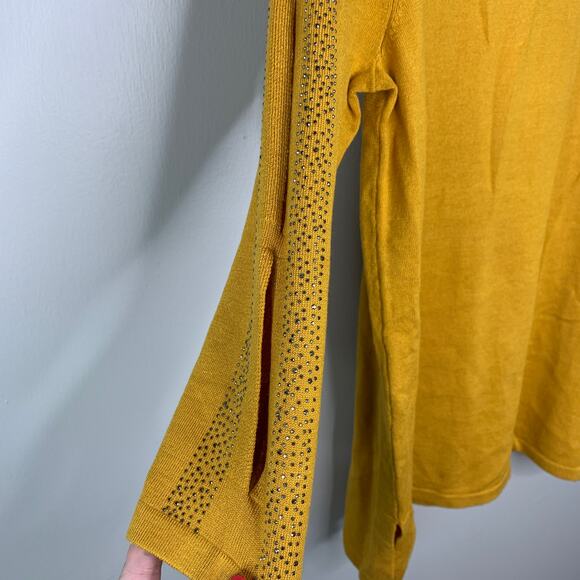 Mustard Yellow Top Medium Cable & Gauge With Bling - Picture 3 of 5